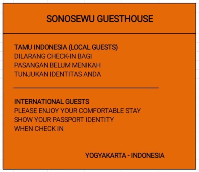 Sonosewu Guesthouse Yogyakarta Exteriör bild